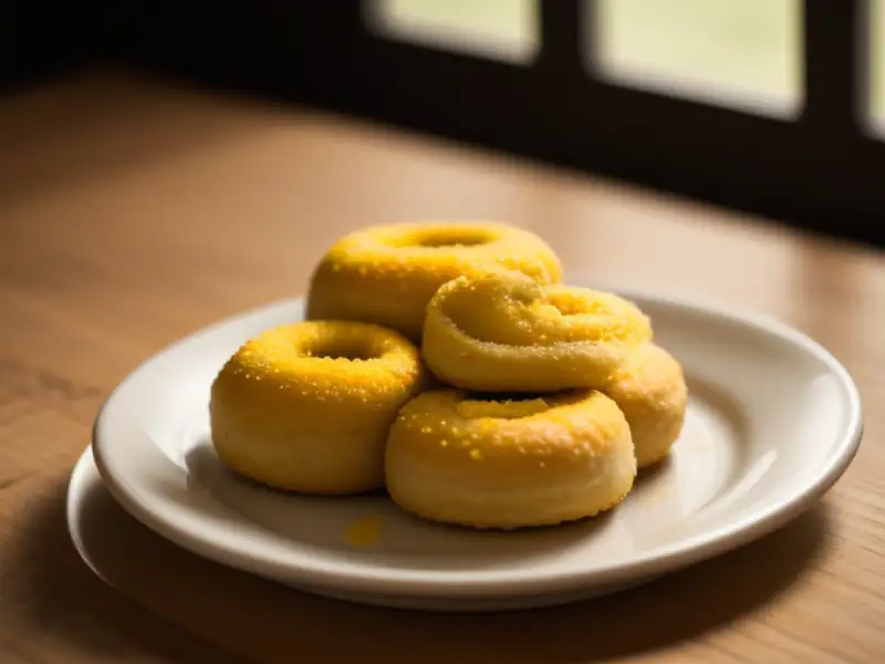 Bara, bolinhos de feijão-mungo com cúrcuma