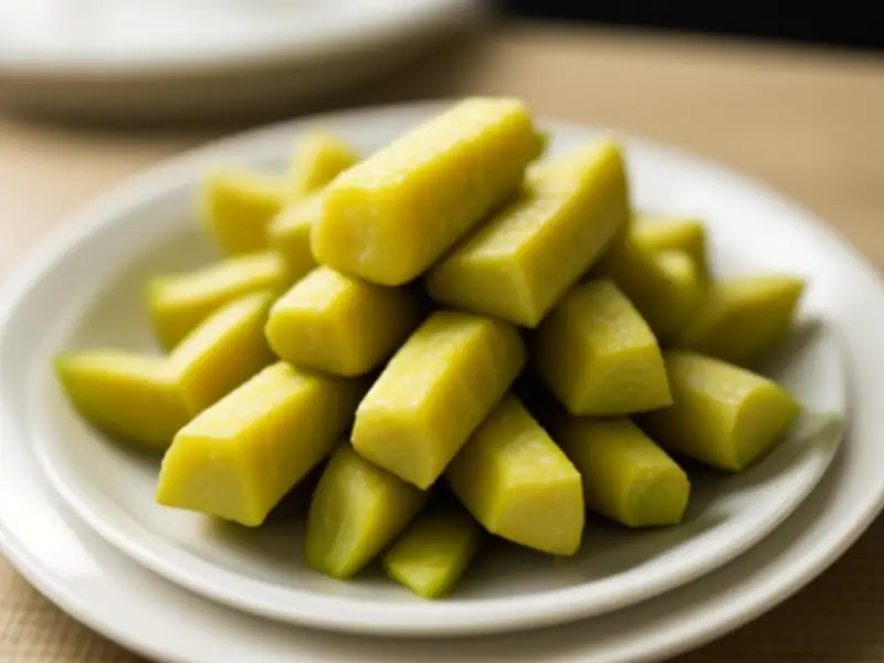 Brotos de mandioca salteados com peixe salgado