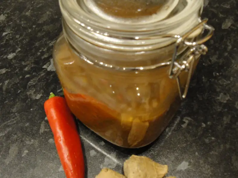 Chutney de maçã com pimenta