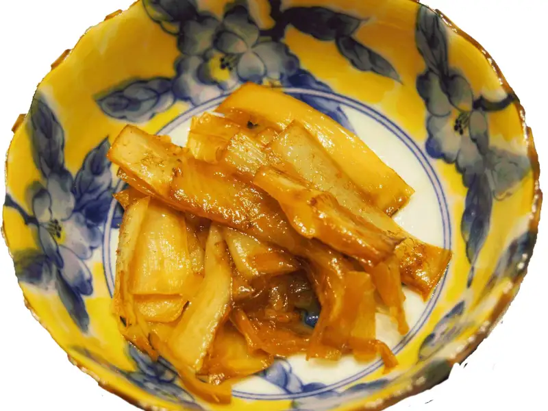 Kinpira com cenoura, doce e salgada