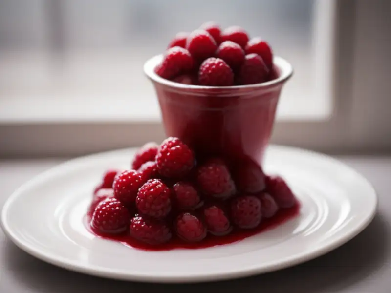 Kräm sueco de frutas vermelhas, leve e frutado