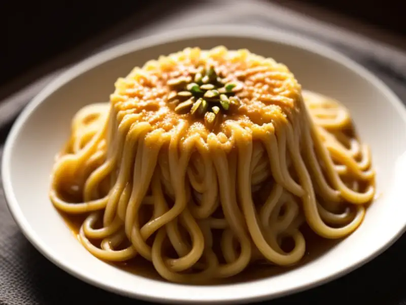 Kugel de aletria caramelizado, estilo de Jerusalém