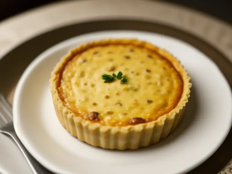 Quiche de azeitona e tomate sem leite