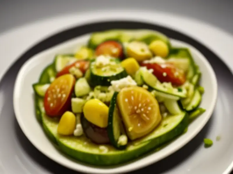Salada de berinjela grelhada à grega