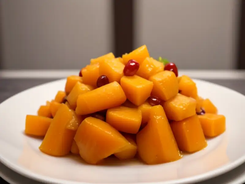 Salada de cenoura com laranja e uvas-passas