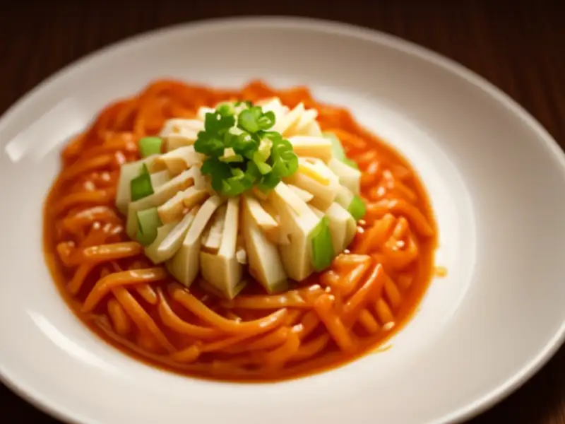Sopa coreana de kimchi com porco e tofu