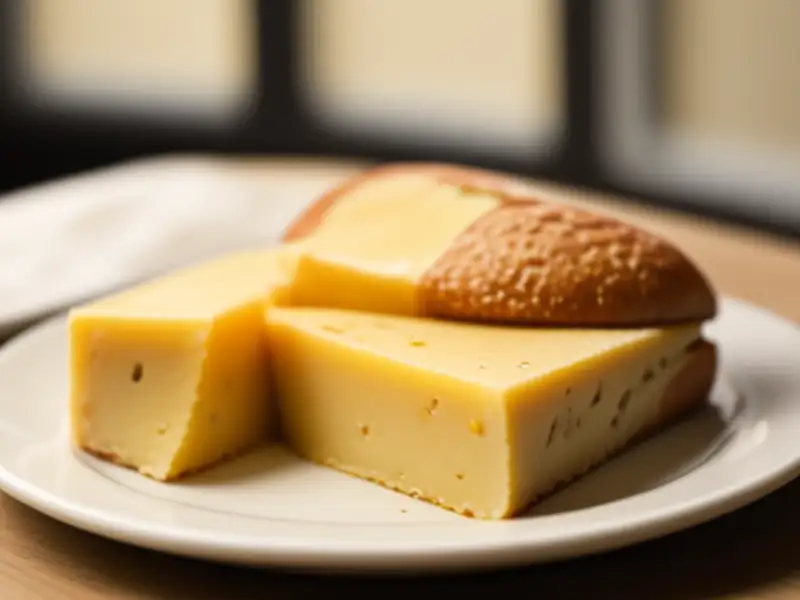 Torrada quente de presunto, queijo e mostarda